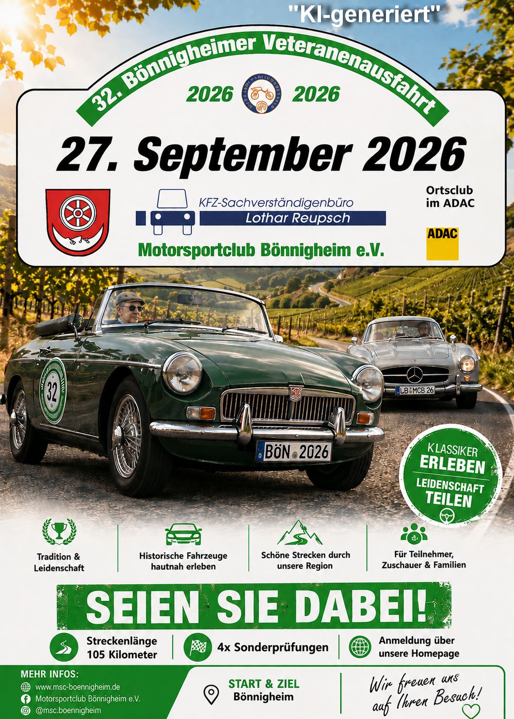 Du betrachtest gerade Ausschreibung und Nennung 32. Bönnigheimer Veteranenausfahrt 27.09.2026